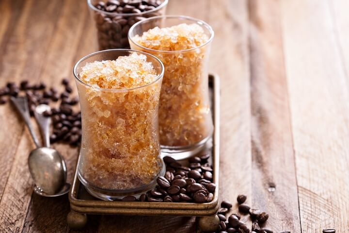 Cappuccino Granita is one of the best Italian desserts.